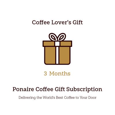3 Month Coffee Subscription service