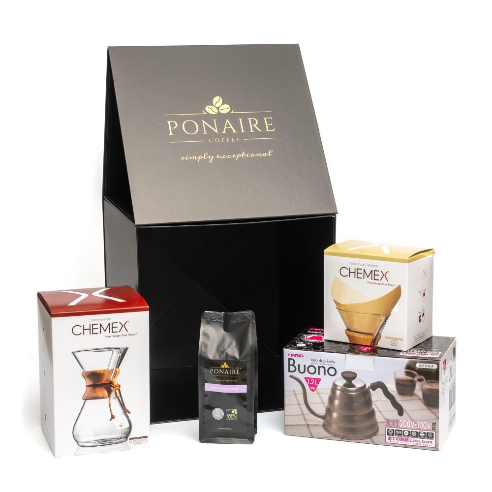 Deluxe 8 Cup Chemex Coffee Gift Set