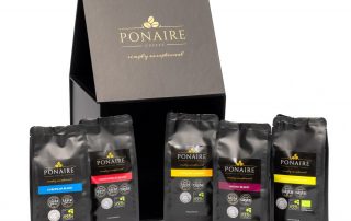 Luxury Gift Box 5 x 250g bag Ponaire Award Winning Coffee